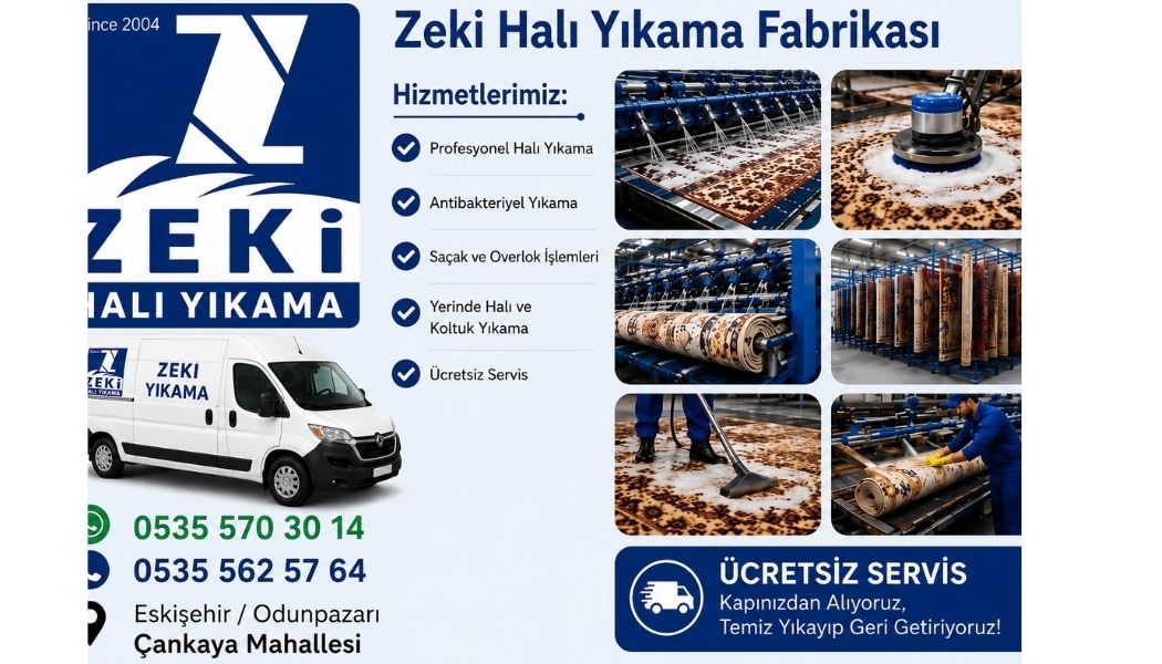 Odunpazarı Çankaya Mahallesi Halı Yıkama Fabrikası